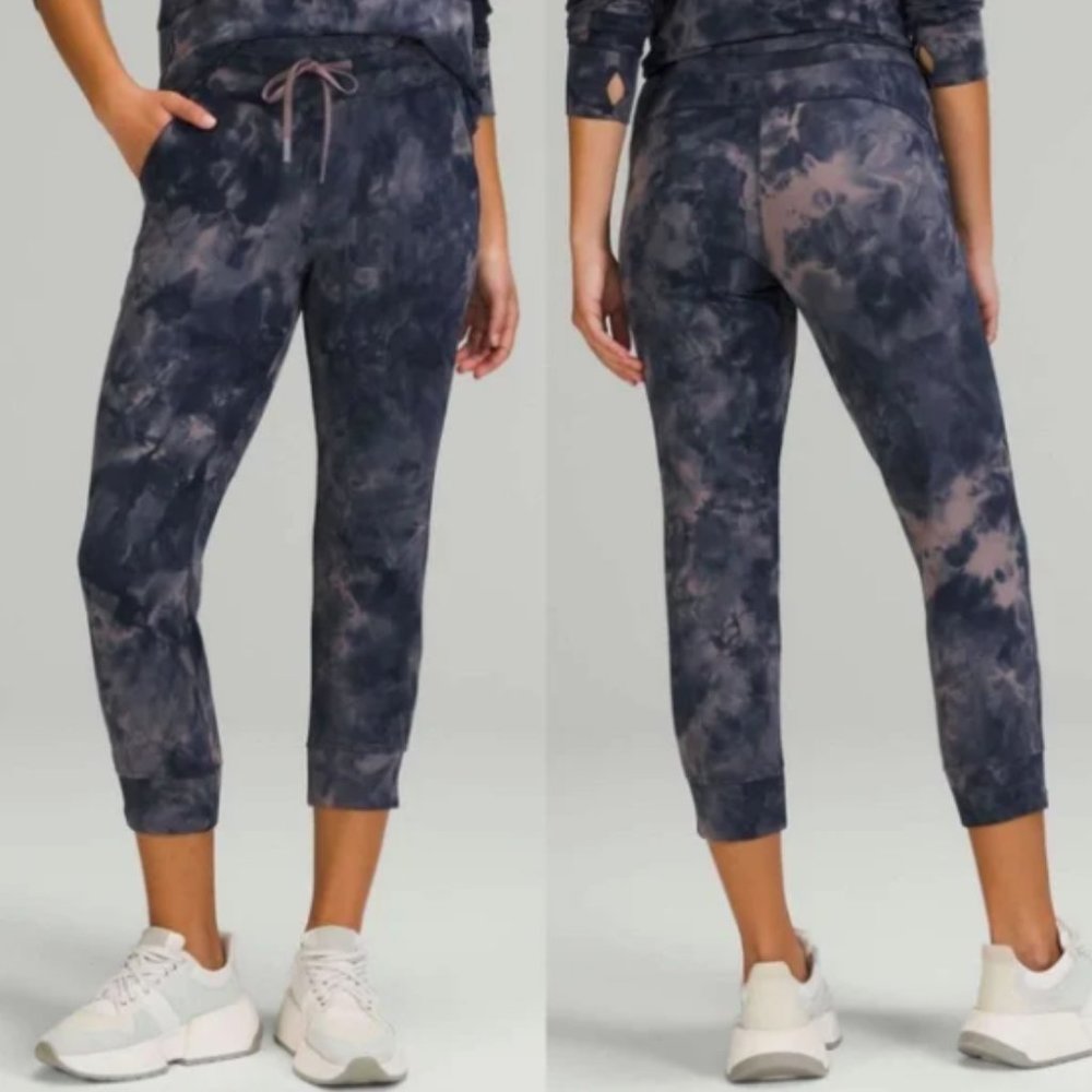 Lululemon Athletica Ready to Rulu High Rise Crop Tie Dye Joggers | Color: Purple